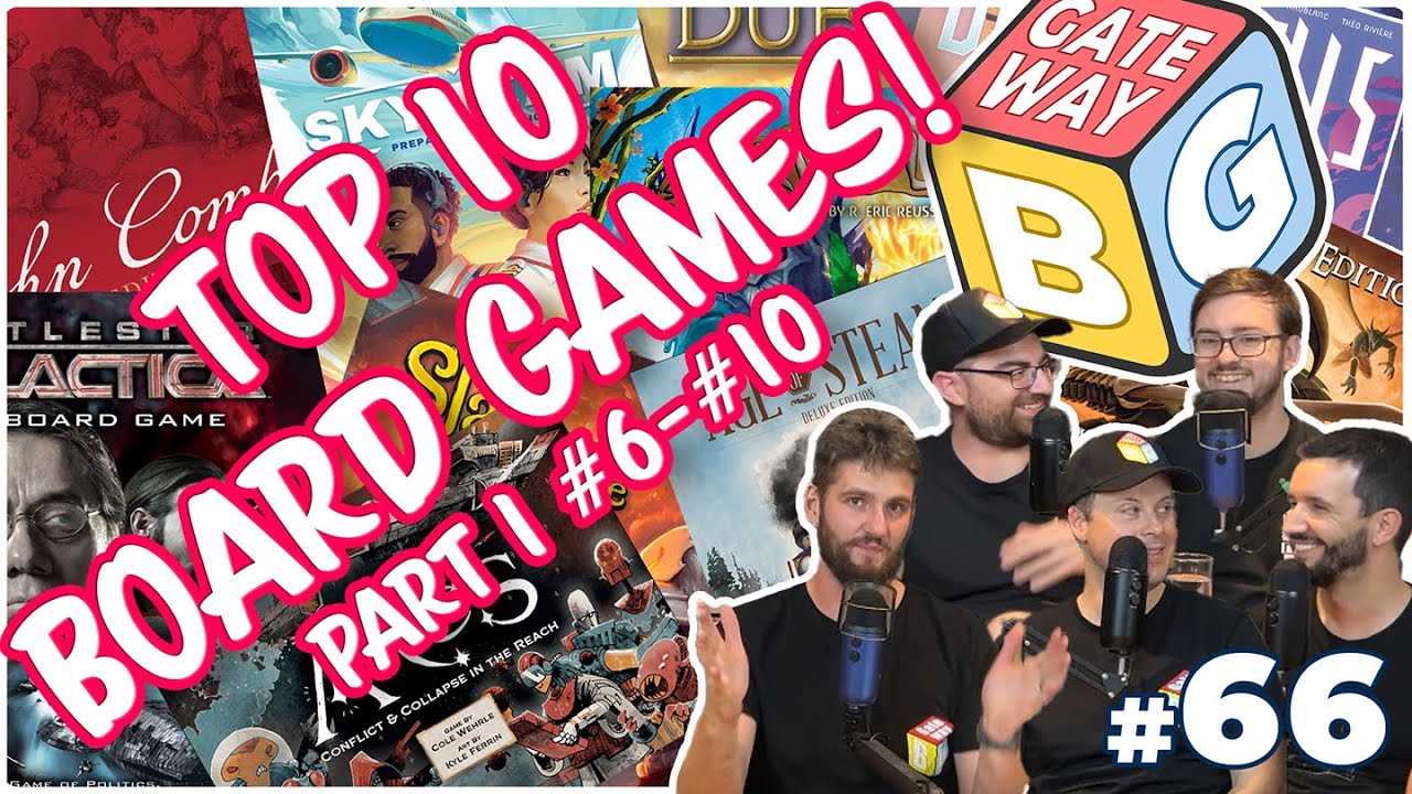 Read more about the article Ep 066 | Our FAVOURITE Board Games of ALL TIME (Top 10: #6 – #10)